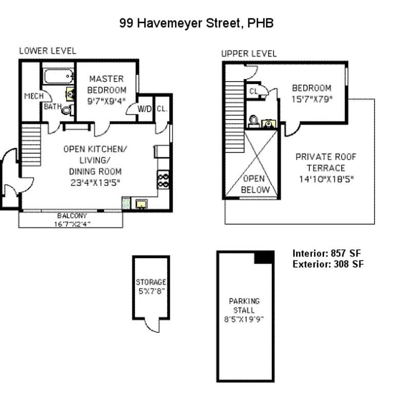 99 Havemeyer Street, PHB | floorplan | View 10
