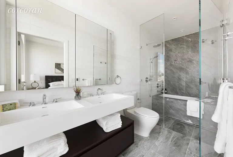 New York City Real Estate | View 287 East Houston Street, MAISONETTE B | 5 fixture master bathroom | View 8