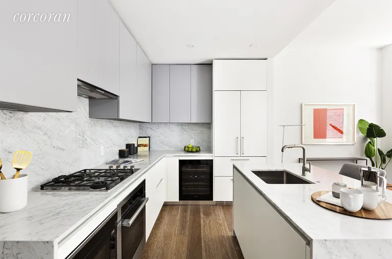 New York City Real Estate | View 287 East Houston Street, MAISONETTE B | Expansive open kitchen | View 5