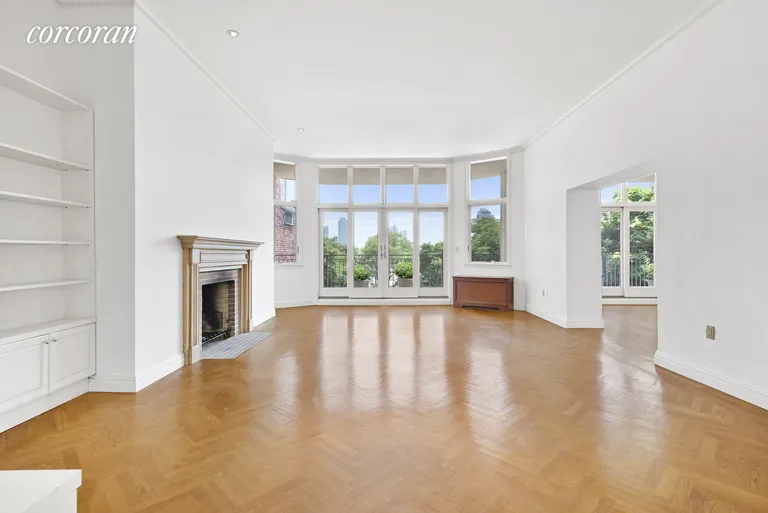 New York City Real Estate | View 25 Beekman Place, PL3 | Living Room over 11ft Ceiling Height | View 2