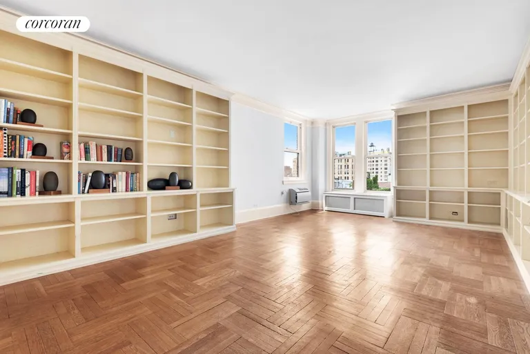New York City Real Estate | View 1192 Park Avenue, 8B | Formal dining room with views to West Side | View 7