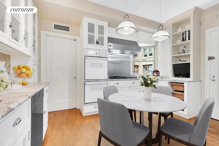 New York City Real Estate | View 1192 Park Avenue, 8B | Virtually staged eat-in kitchen | View 10