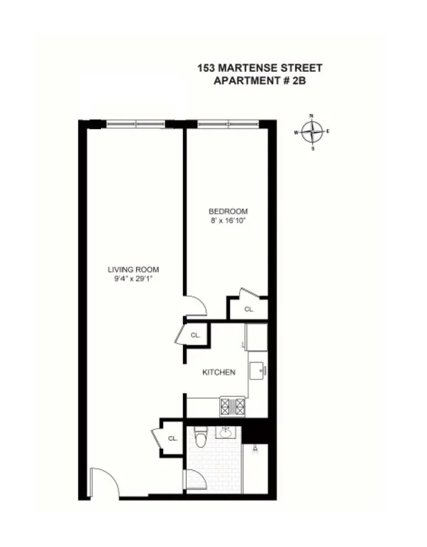153 Martense Street, 2B | floorplan | View 8