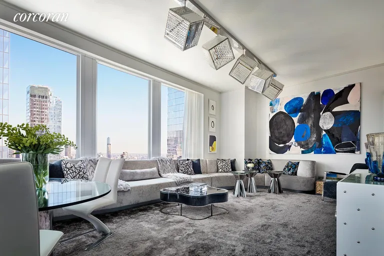 New York City Real Estate | View 35 Hudson Yards, 5403 | Living Room | View 2