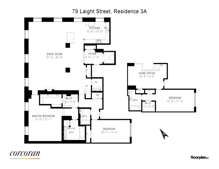 79 Laight Street, 3A | floorplan | View 15