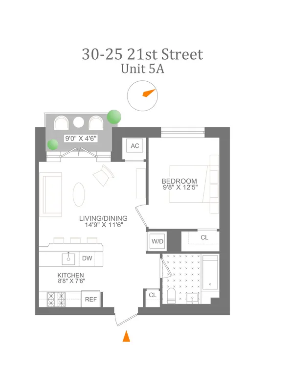 30-25 21st Street, 5A | floorplan | View 9