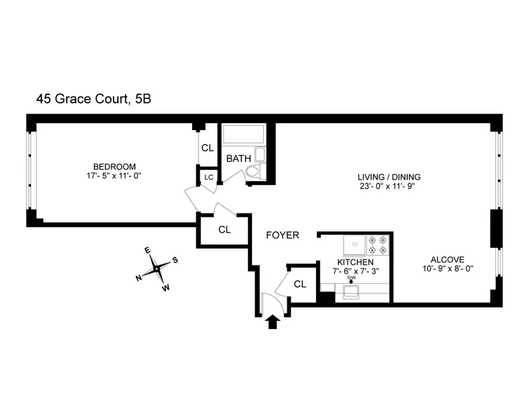 45 Grace Court, 5B | floorplan | View 9