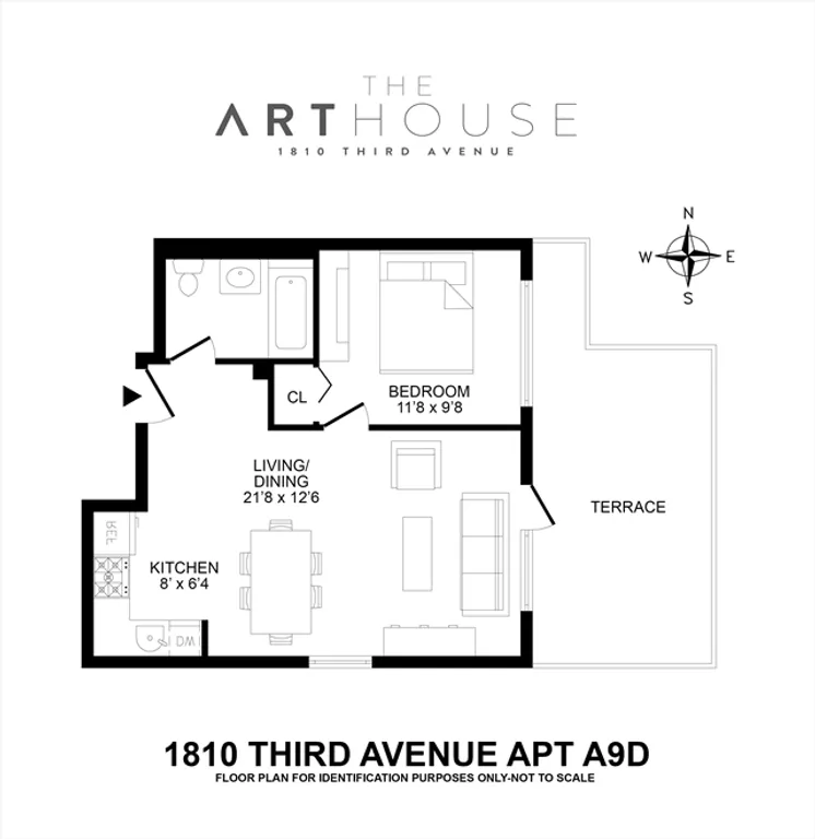 1810 Third Avenue, A9D | floorplan | View 5