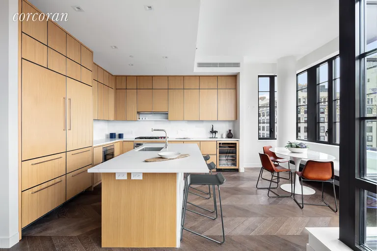 New York City Real Estate | View 211 West 14th Street, PENTHOUSE | Open Kitchen with Views of the West Village | View 3