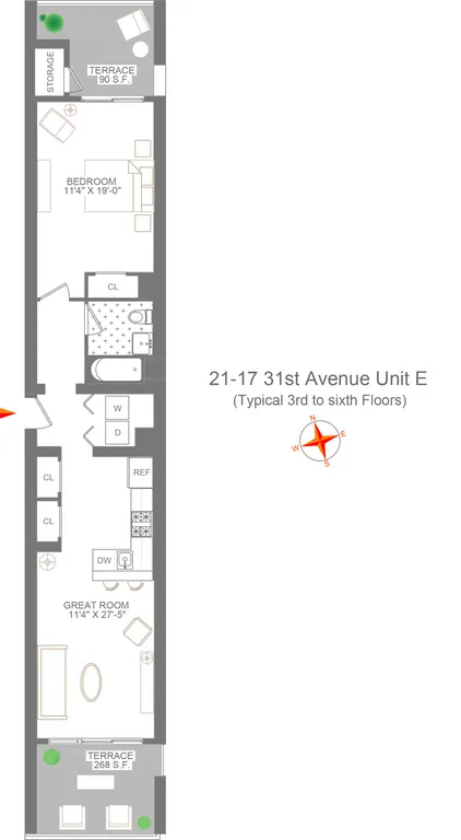 21-17 31st Avenue, 5E | floorplan | View 6