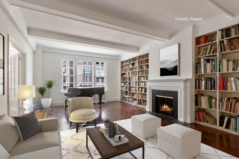 New York City Real Estate | View 444 East 57th Street, 12E | Virtually Staged Living Room | View 3