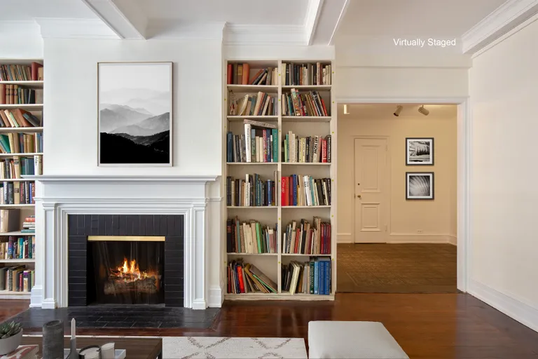 New York City Real Estate | View 444 East 57th Street, 12E | Virtually Staged Living Room | View 5