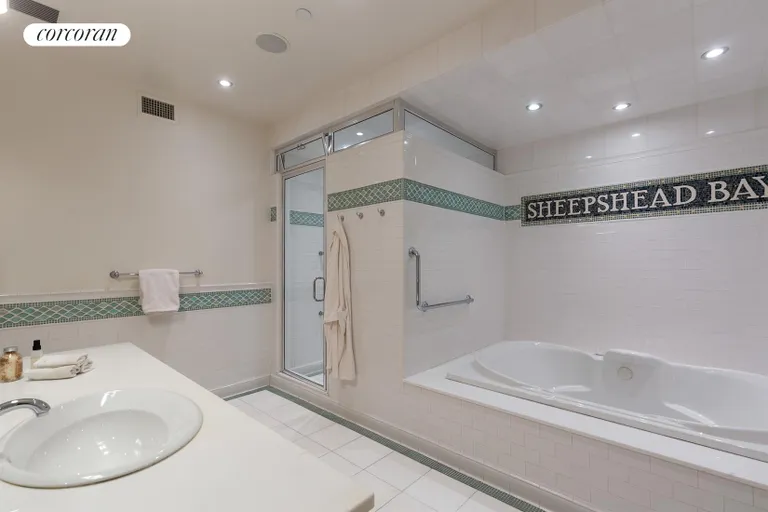 New York City Real Estate | View 31 West 21st Street, 4 | Master Bathroom with steam shower & whirlpool bath | View 10