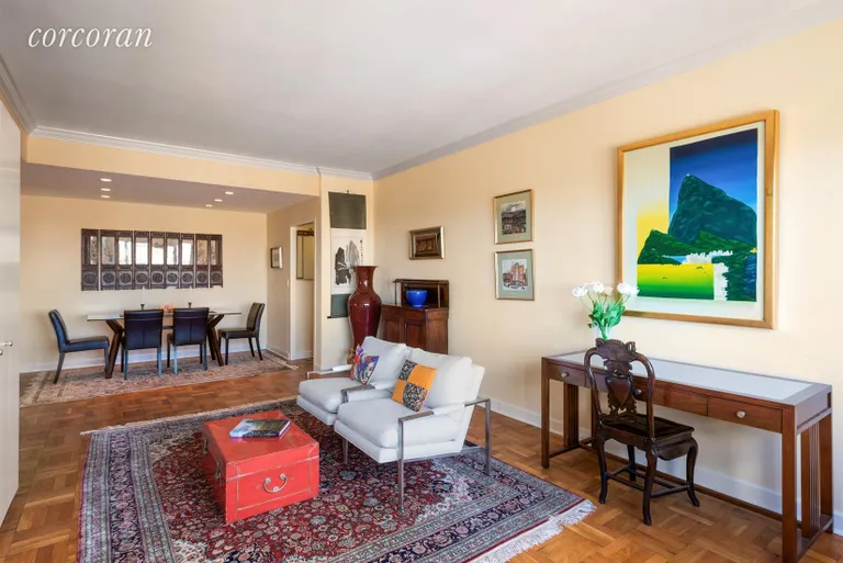New York City Real Estate | View 10 West 66th Street, 27A | Living Room | View 2