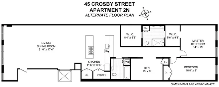 45 Crosby Street, 2N | floorplan | View 11