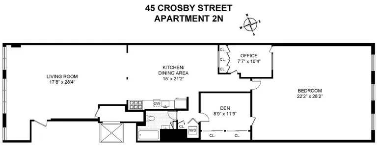 45 Crosby Street, 2N | floorplan | View 12