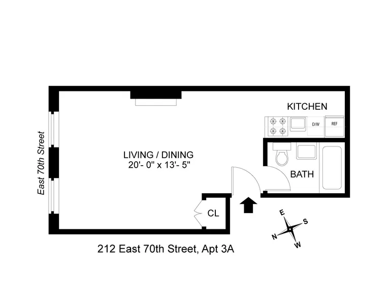 212 East 70th Street, 3A | floorplan | View 5