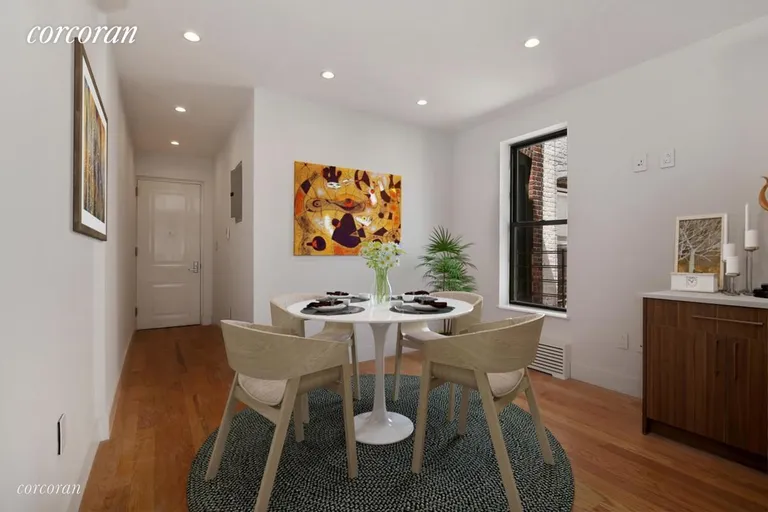 New York City Real Estate | View 211 8th Avenue, 1B | Dining area or common living space | View 2