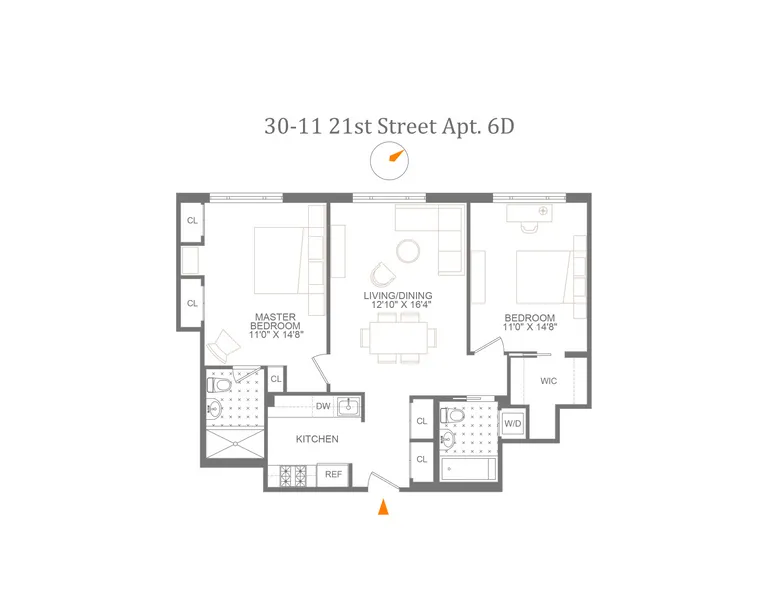 30-11 21st Street, 6D | floorplan | View 8