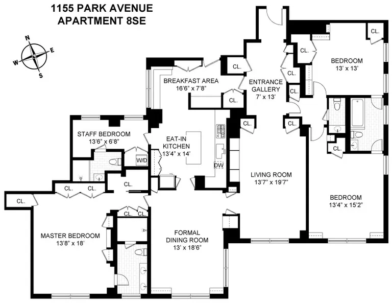 1155 Park Avenue, 8SE | floorplan | View 12