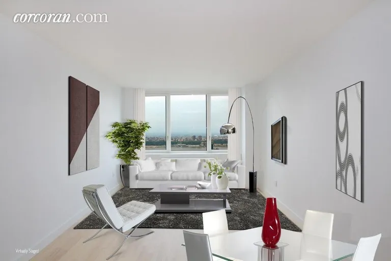 New York City Real Estate | View 322 West 57th Street, 55F | 2 Beds, 2 Baths | View 1