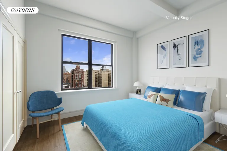 New York City Real Estate | View 302 West 86th Street, 10B | Open City views from Master Bedroom | View 8