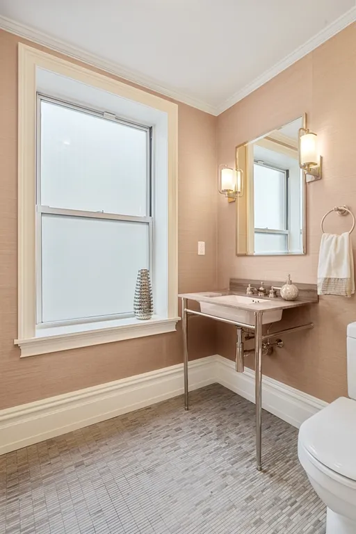 New York City Real Estate | View 165 West 91st Street, 15H | Windowed Powder Room | View 10