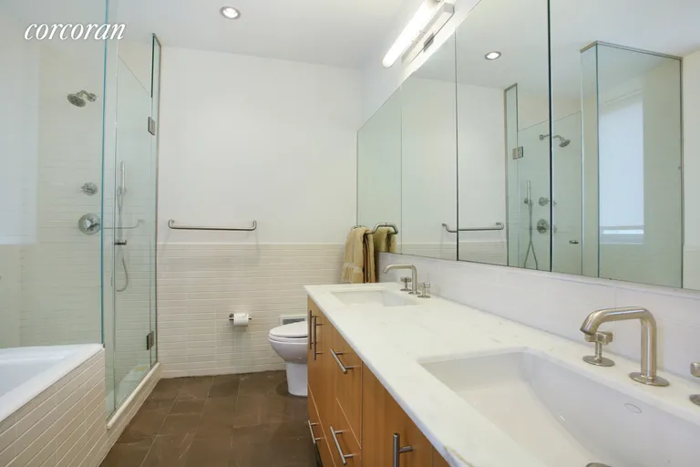 New York City Real Estate | View 545 West 110th Street, 6D | Master Bathroom | View 6