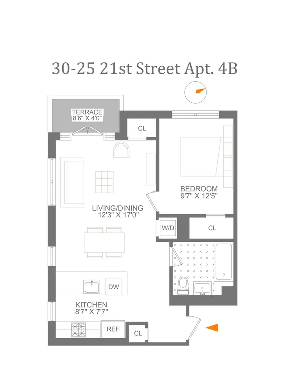 30-25 21st Street, 4B | floorplan | View 9