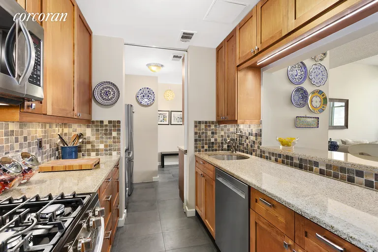 New York City Real Estate | View 96 Schermerhorn Street, 12FG | Granite counter tops and solid wood cabinet | View 6