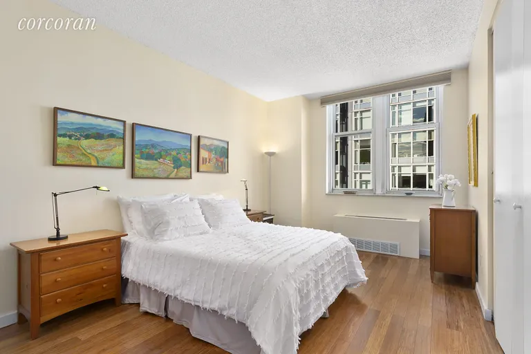 New York City Real Estate | View 96 Schermerhorn Street, 12FG | Master bedroom with wall of closet with built-ins | View 8