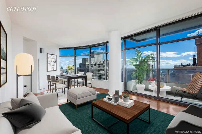 New York City Real Estate | View 250 East 54th Street, 35C | Living Room | View 2