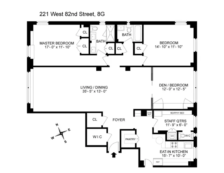 221 West 82nd Street, 8G | floorplan | View 13
