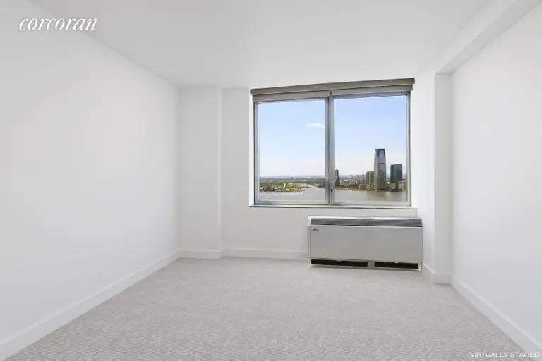 New York City Real Estate | View 30 West Street, 28G | 2nd Bedroom with Direct River Views | View 7