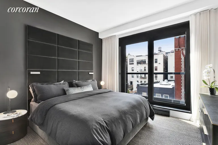 New York City Real Estate | View 155 West 18th Street, 503 | Master suite with Juliet balcony | View 3
