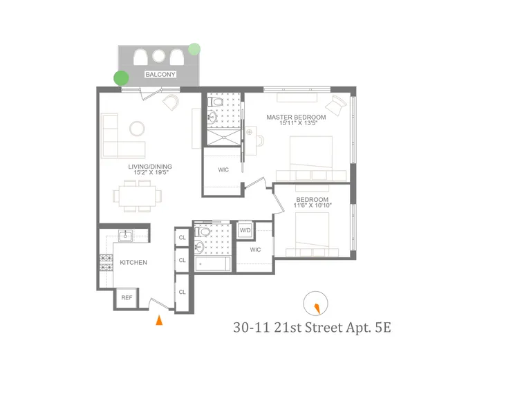 30-11 21st Street, 5E | floorplan | View 5