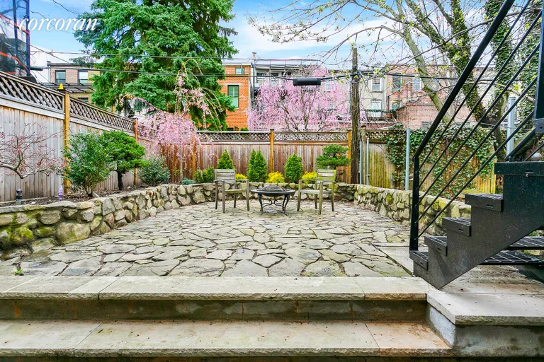 New York City Real Estate | View 371 Carlton Avenue | Garden patio connected to two more terraces | View 7