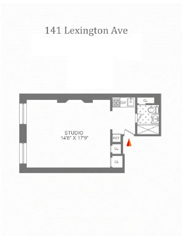 141 Lexington Avenue, 1R | floorplan | View 7