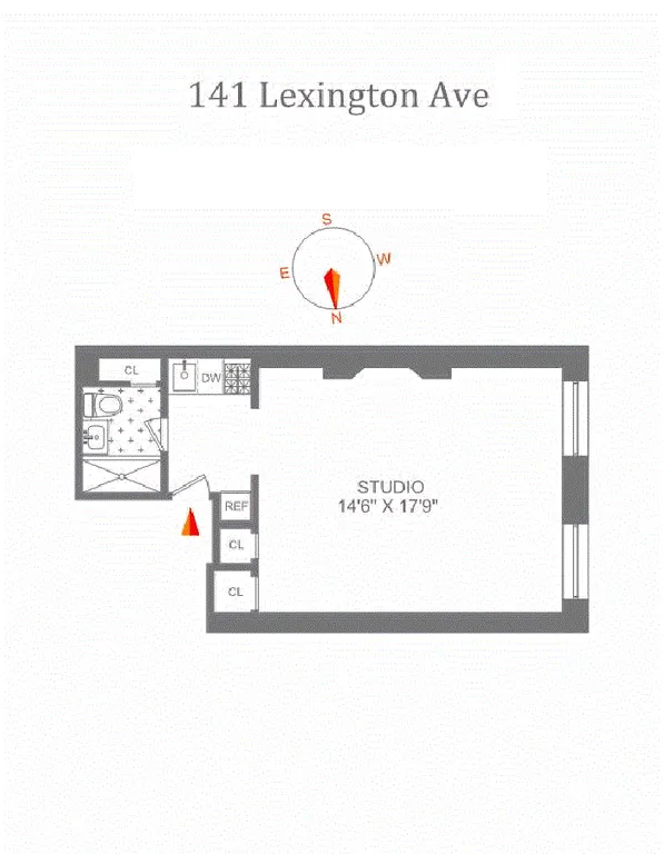 141 Lexington Avenue, 3F | floorplan | View 7