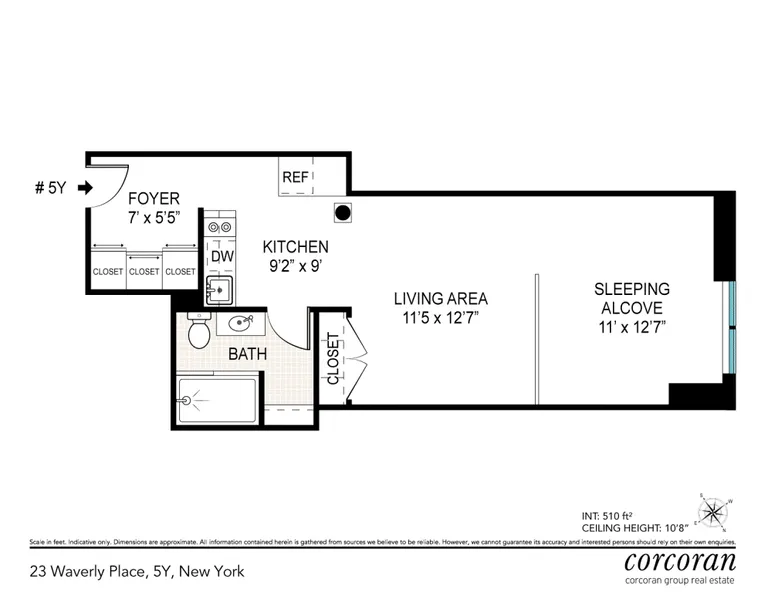 23 Waverly Place, 5Y | floorplan | View 6
