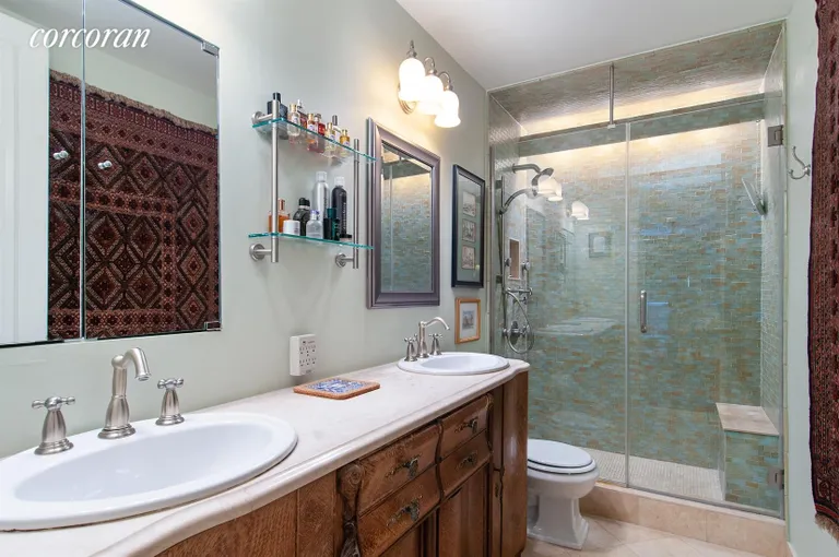 New York City Real Estate | View 500 West 43rd Street, 3AK | Dual Sinks - a true master bath! | View 6