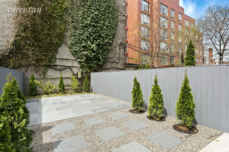 New York City Real Estate | View 294 Saint James Place, 1 | Fenced in Newly Landscaped Garden | View 3