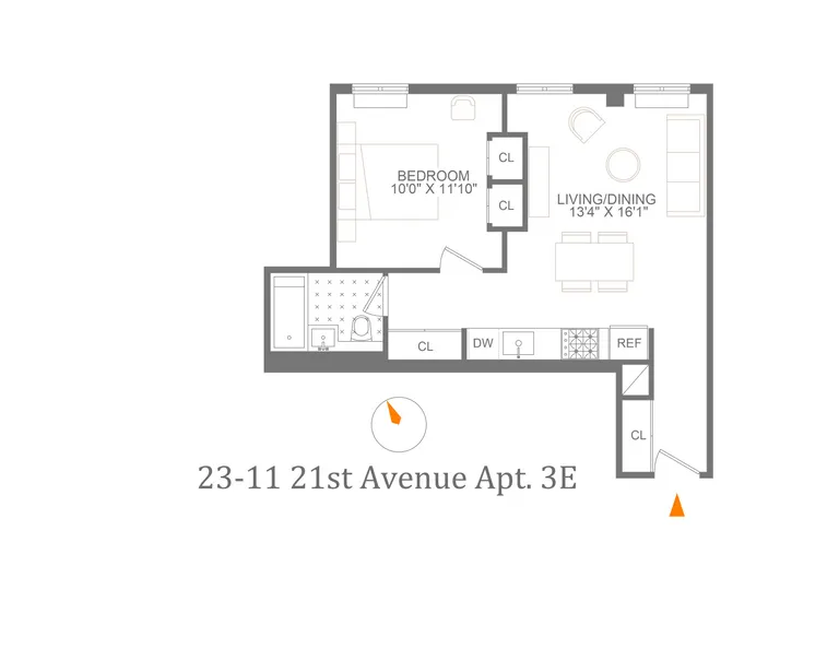 23-11 21st Avenue, 3E | floorplan | View 8