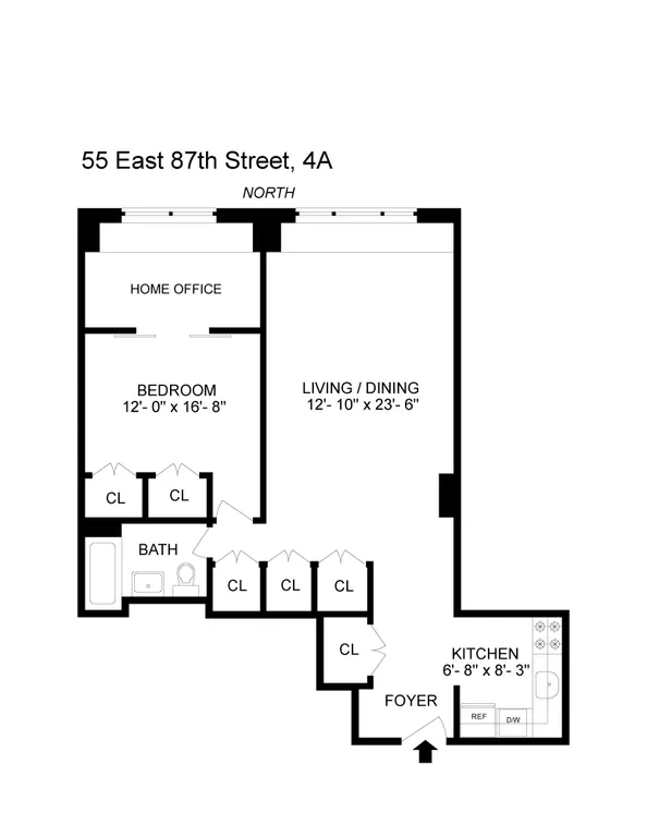 55 East 87th Street, 4A | floorplan | View 7