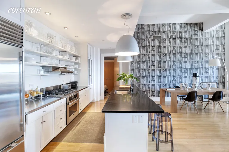 New York City Real Estate | View 70 Washington Street, 12A | Huge open kitchen and giant  dining area | View 3