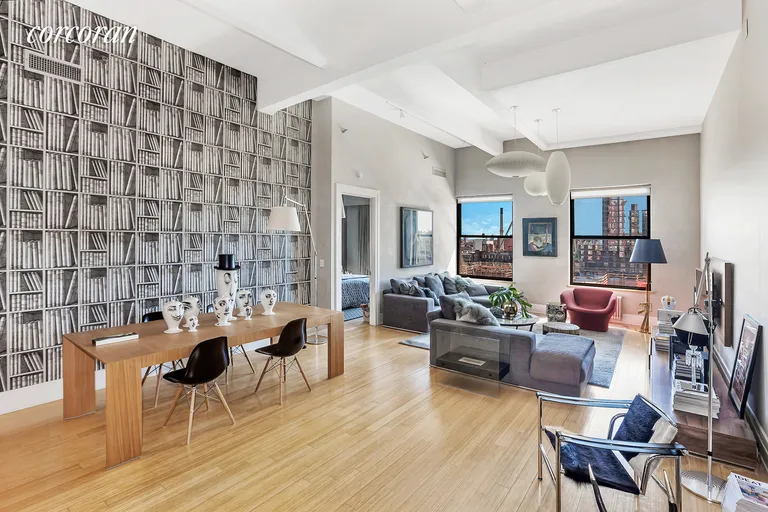 New York City Real Estate | View 70 Washington Street, 12A | Massive great room with 13' ceilings | View 2