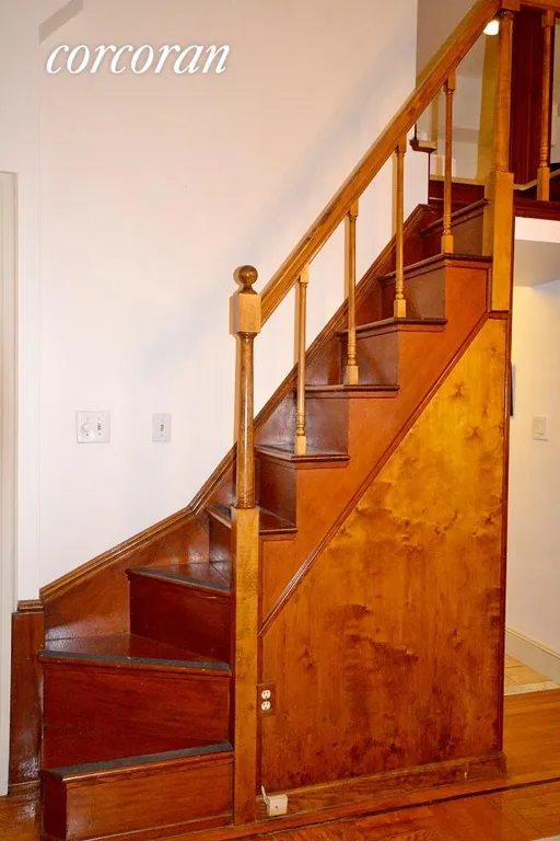 New York City Real Estate | View 38 West 69th Street, 1B | Straight staircase to loft | View 8