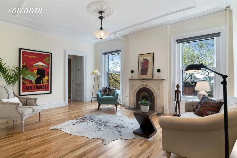 New York City Real Estate | View 91 Lafayette Avenue, 2 | Sunny, Appealing Living Room | View 2