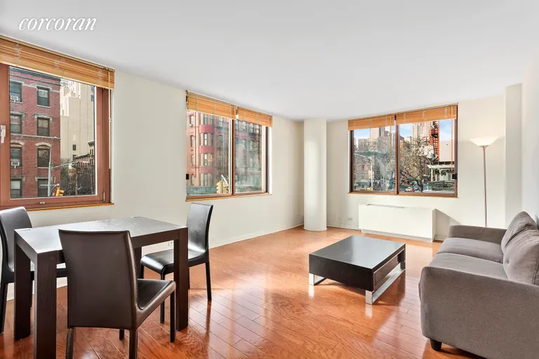 New York City Real Estate | View 393 West 49th Street, 2R | 2 Beds, 2 Baths | View 1