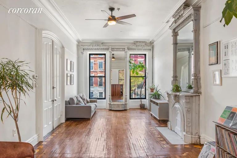 New York City Real Estate | View 132 Quincy Street | Front Parlor | View 2